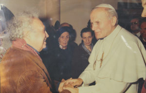 Tommaso Gismondi con Giovanni Paolo II