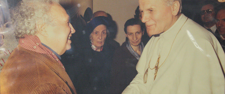 Tommaso Gismondi con Giovanni Paolo II