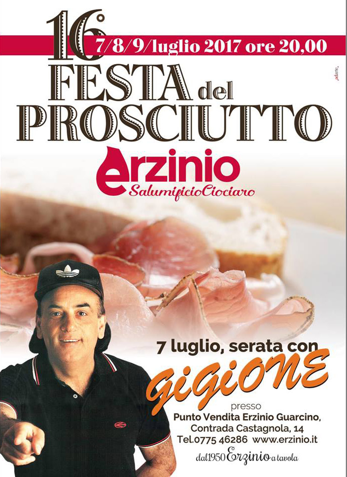 Festa del Prosciuto di Erzinio con Gigione