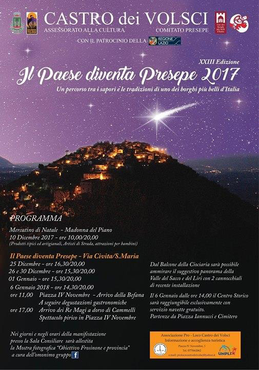 Il Paese diventa Presepe 2017