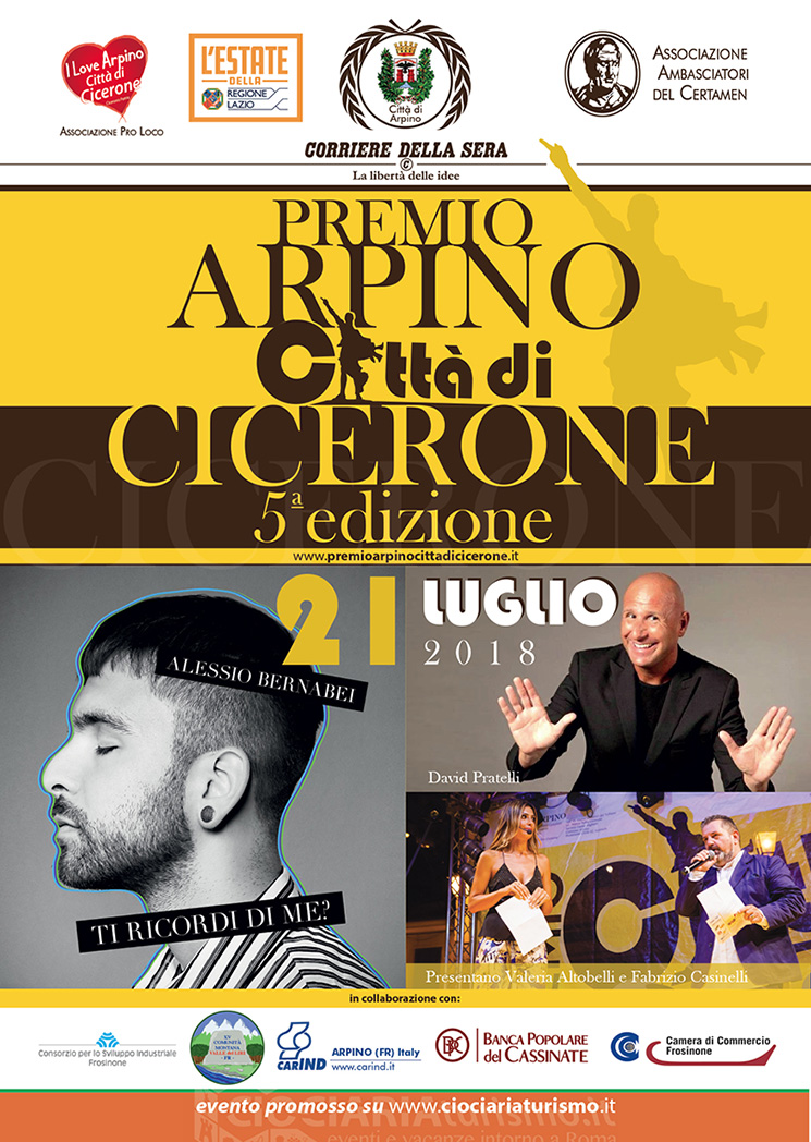 Premio Arpino Città di Cicerone 2018