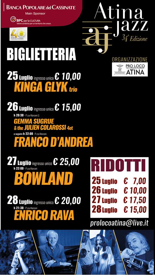 atina jazz prezzi