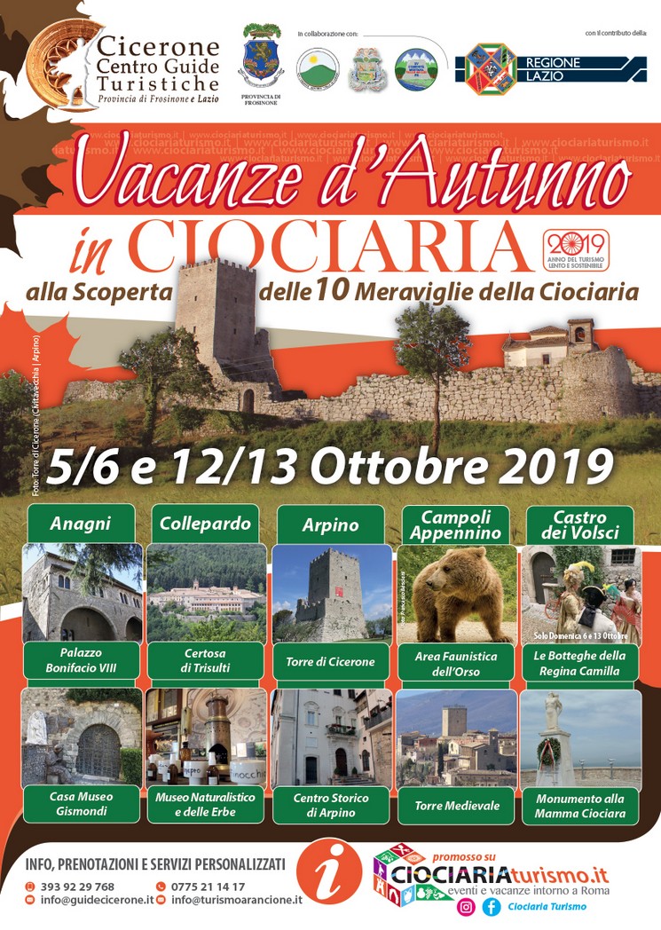 Vacanze d'Autunno in Ciociaria 2019: Arpino