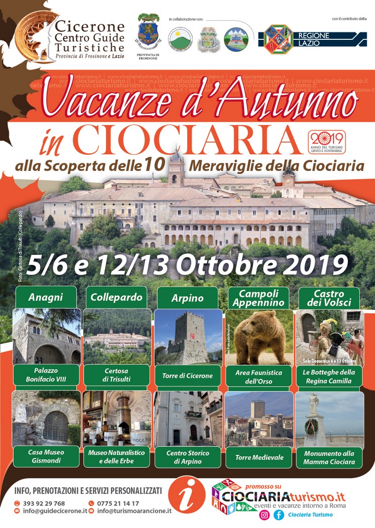 Vacanze d'Autunno in Ciociaria 2019: Collepardo