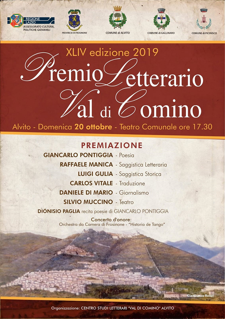 Premio Letterario "Val di Comino" 2019