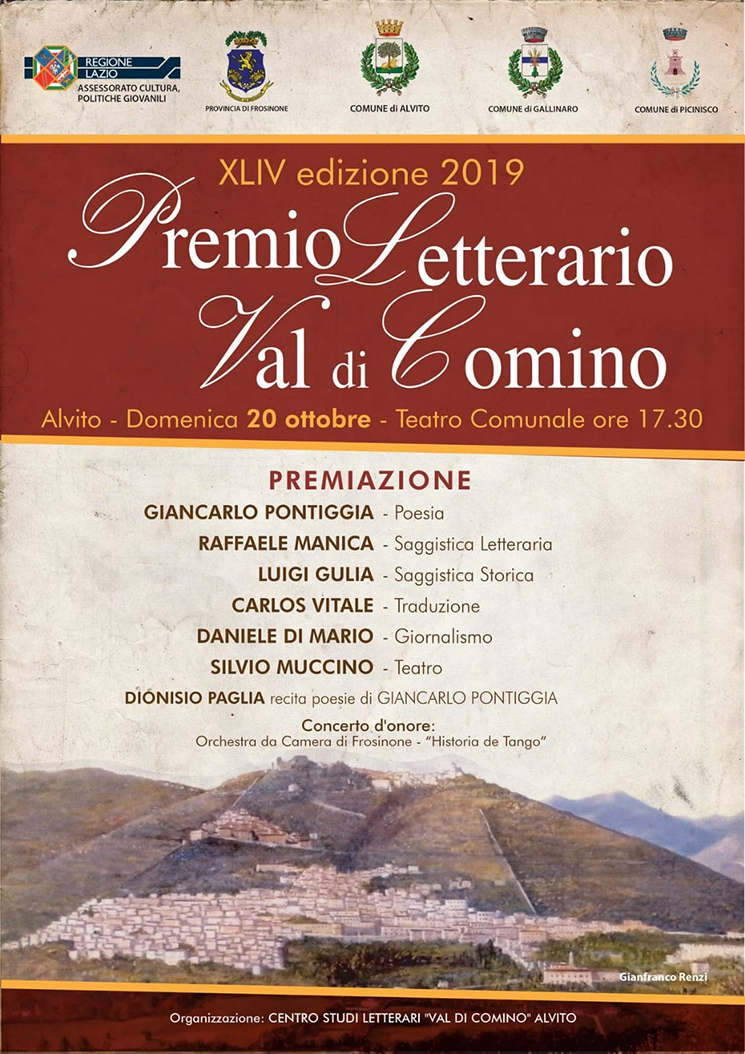 Premio Letterario "Val di Comino" 2019