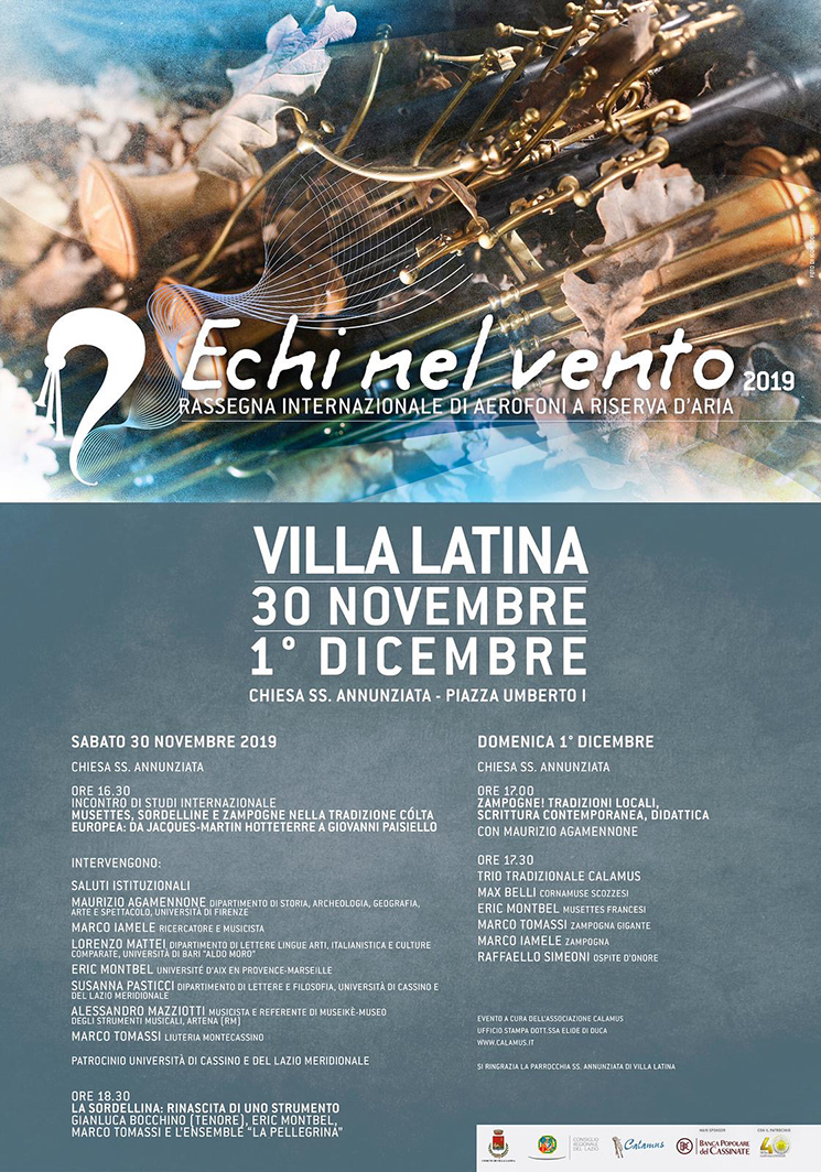 Echi nel Vento: Villa Latina 30 Novembre 1 Dicembre 2019