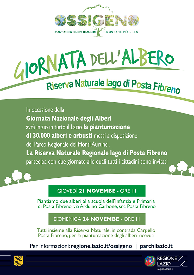 Festa dell'albero e progetto Ossigeno alla Riserva Naturale lago di Posta Fibreno