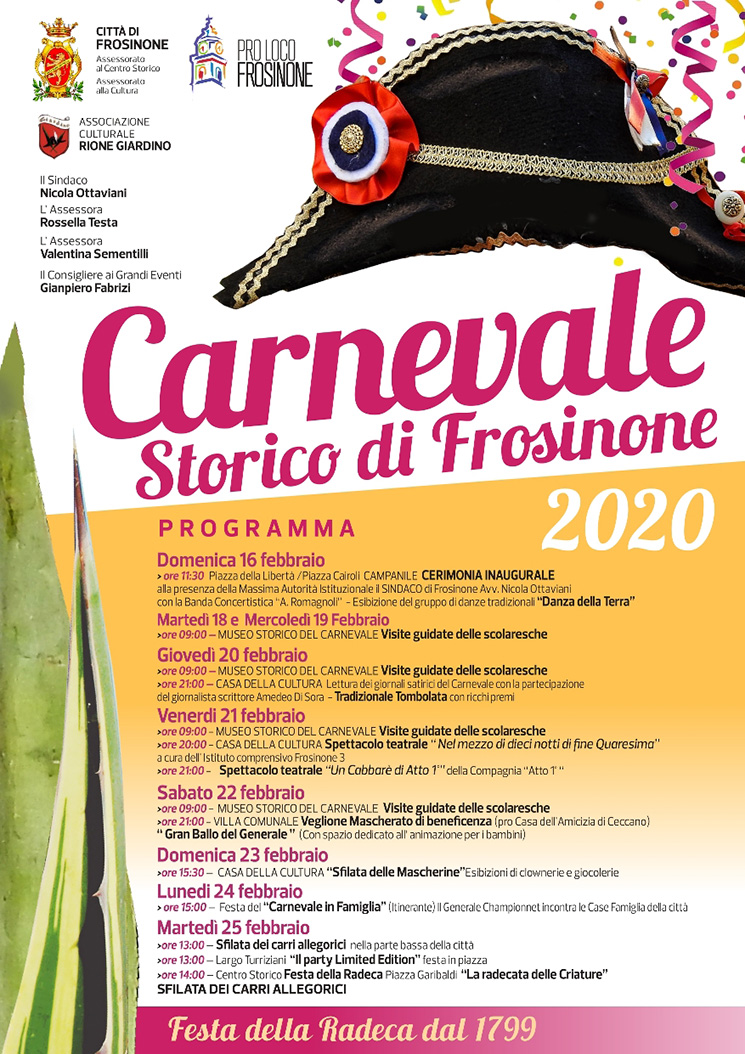 Festa della Radeca - Carnevale di Frosinone 2020