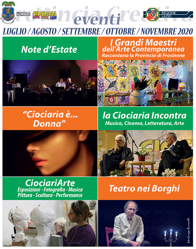 Provincia Creativa: Ciociaria, Saperi, Sapori, Eventi 2020