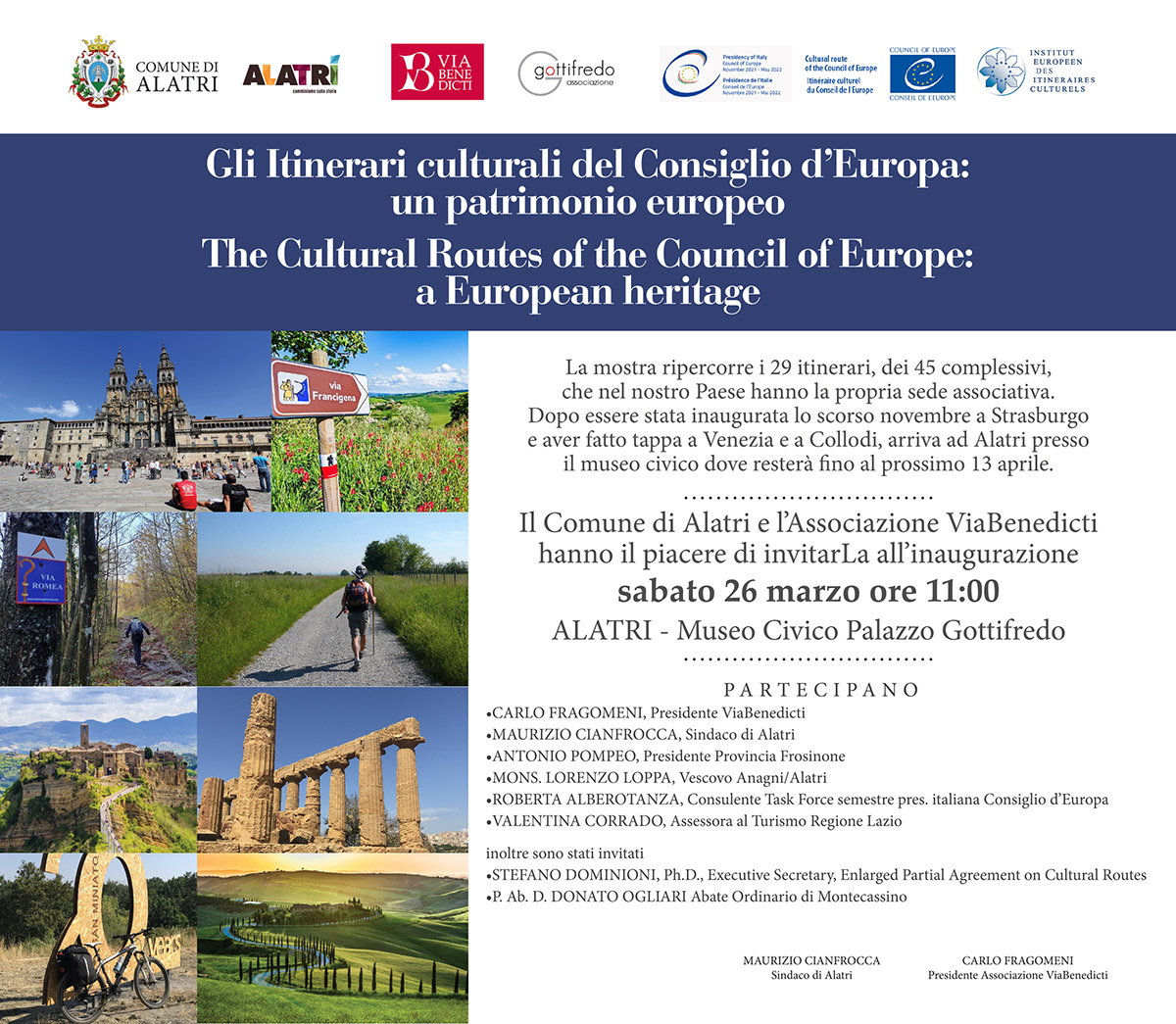 Gli Itinerari culturali del Consiglio d'Europa