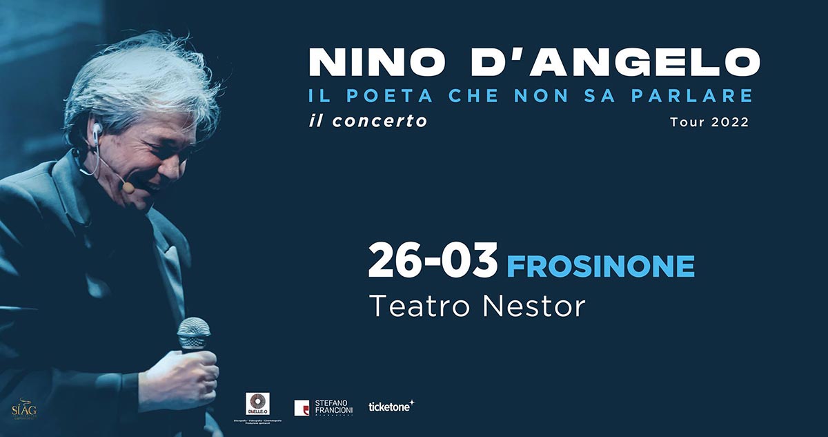 Nino d'Angelo a Frsinone