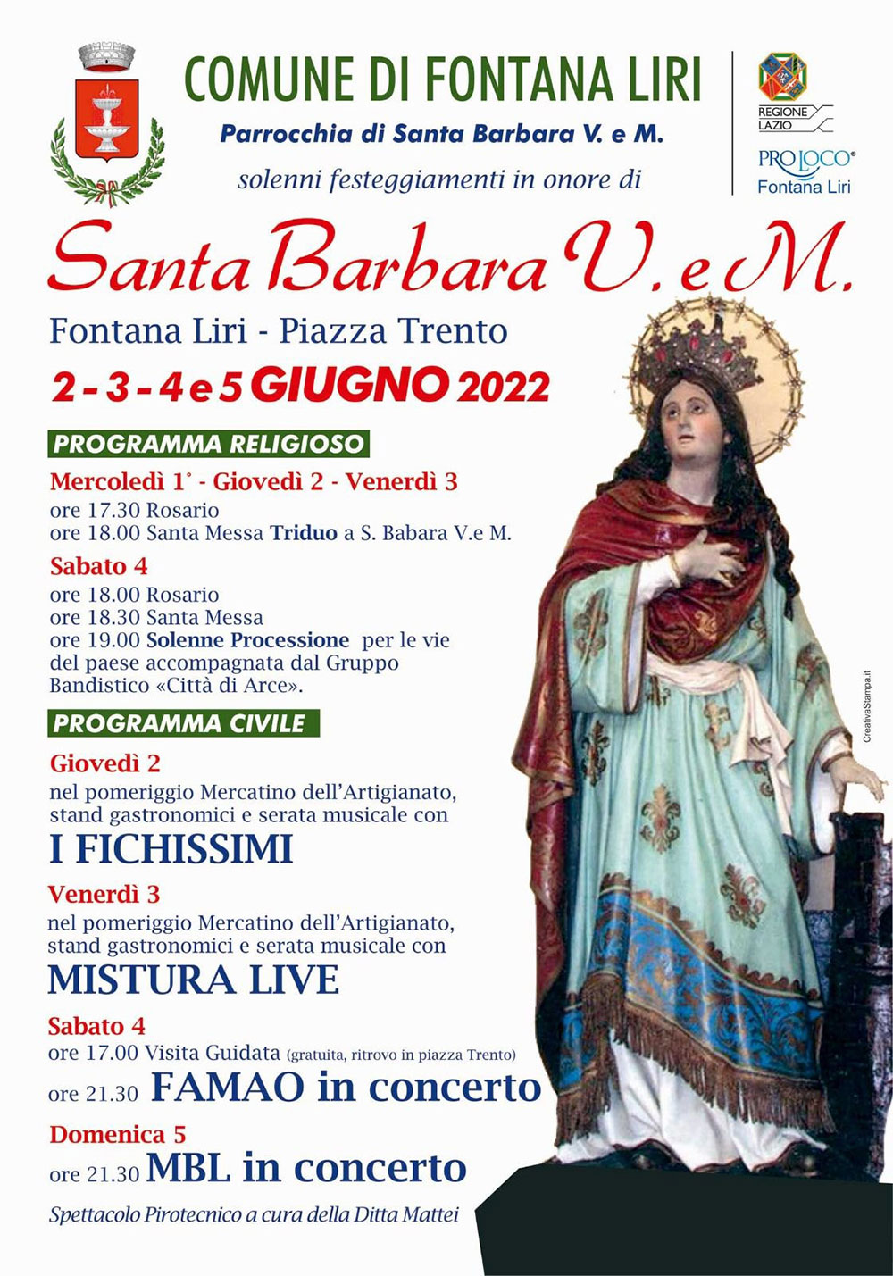 Festeggiamenti per Santa Barbara