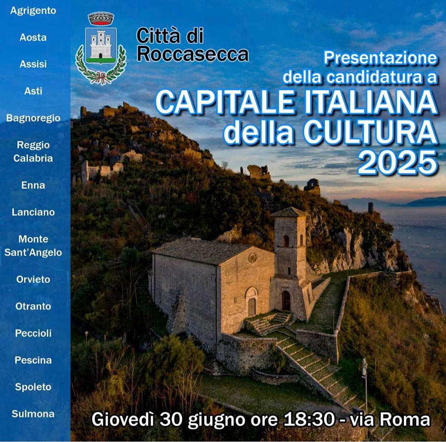 Roccasecca a Capitale Italiana della Cultura 2025