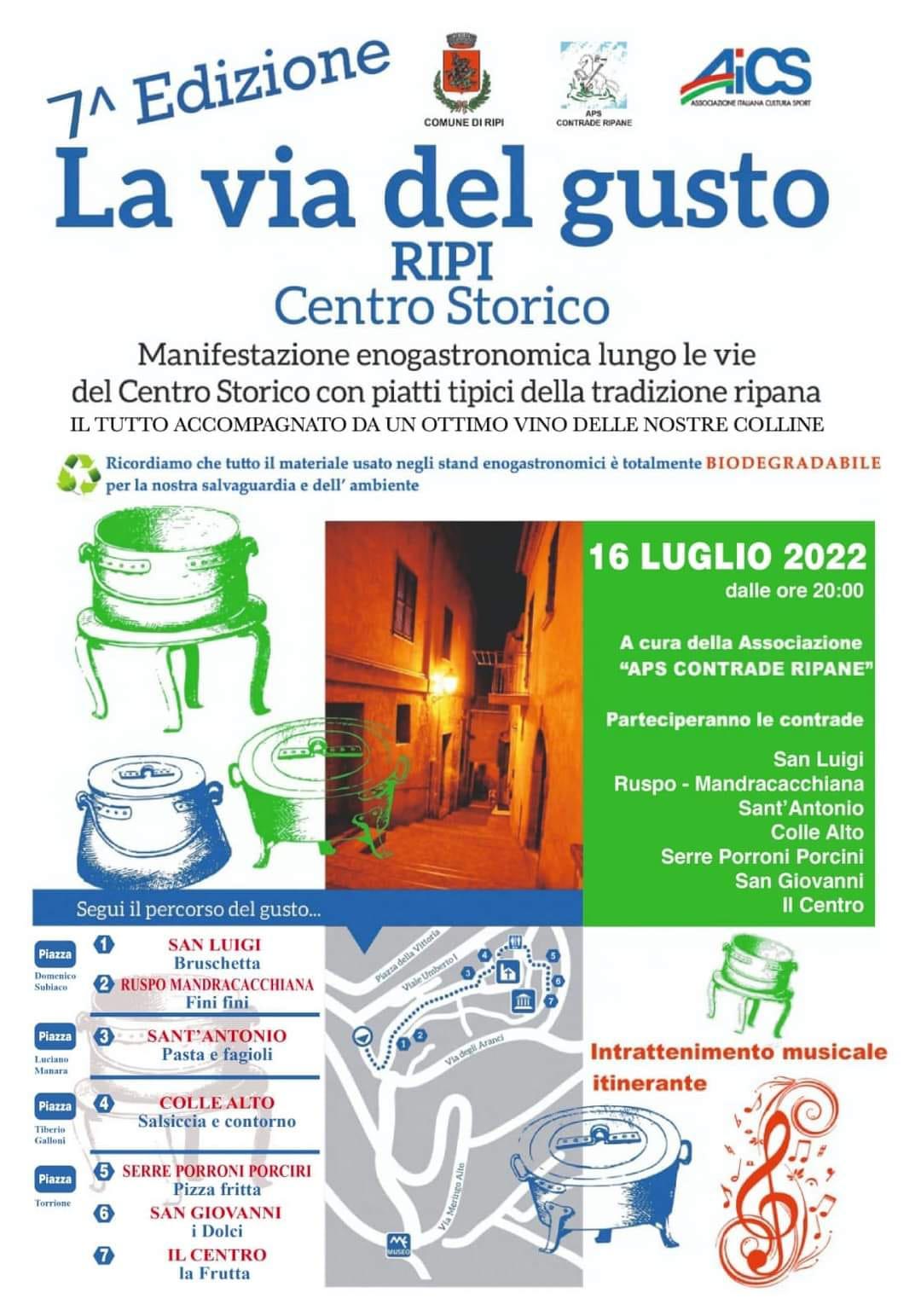Le Vie del Gusto - Ripi 2022