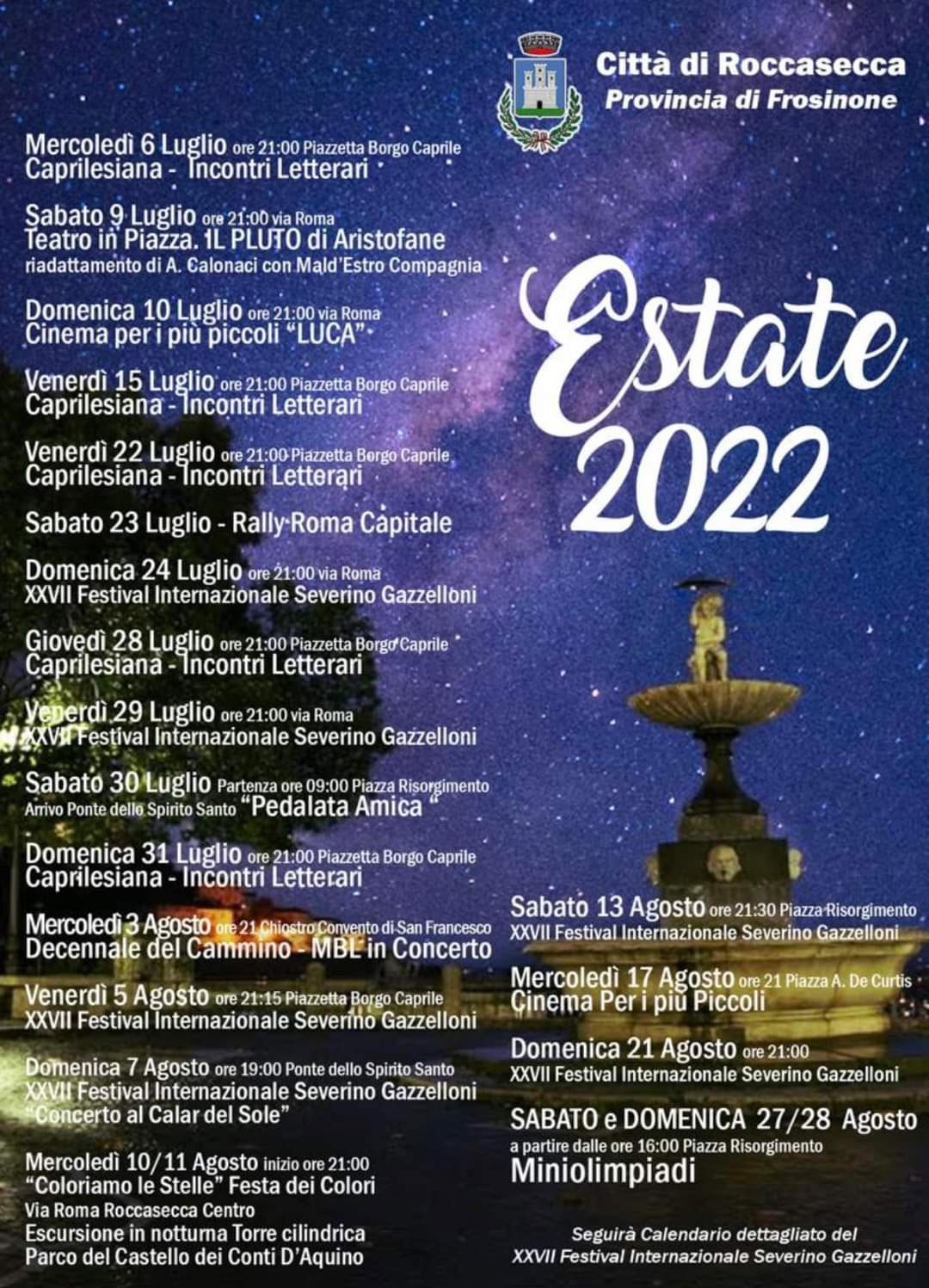 Estate Roccasecca 2022