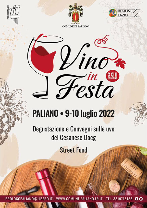 Vino in Festa Paliano 2022