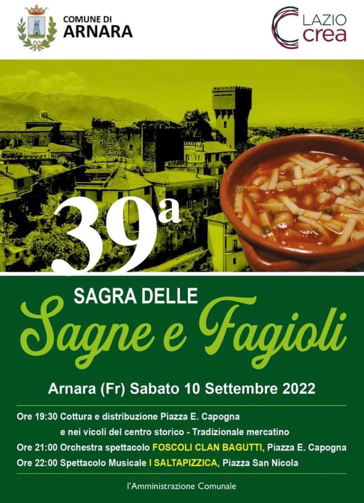 Sagra Sagne Fagioli - Arnara 2022