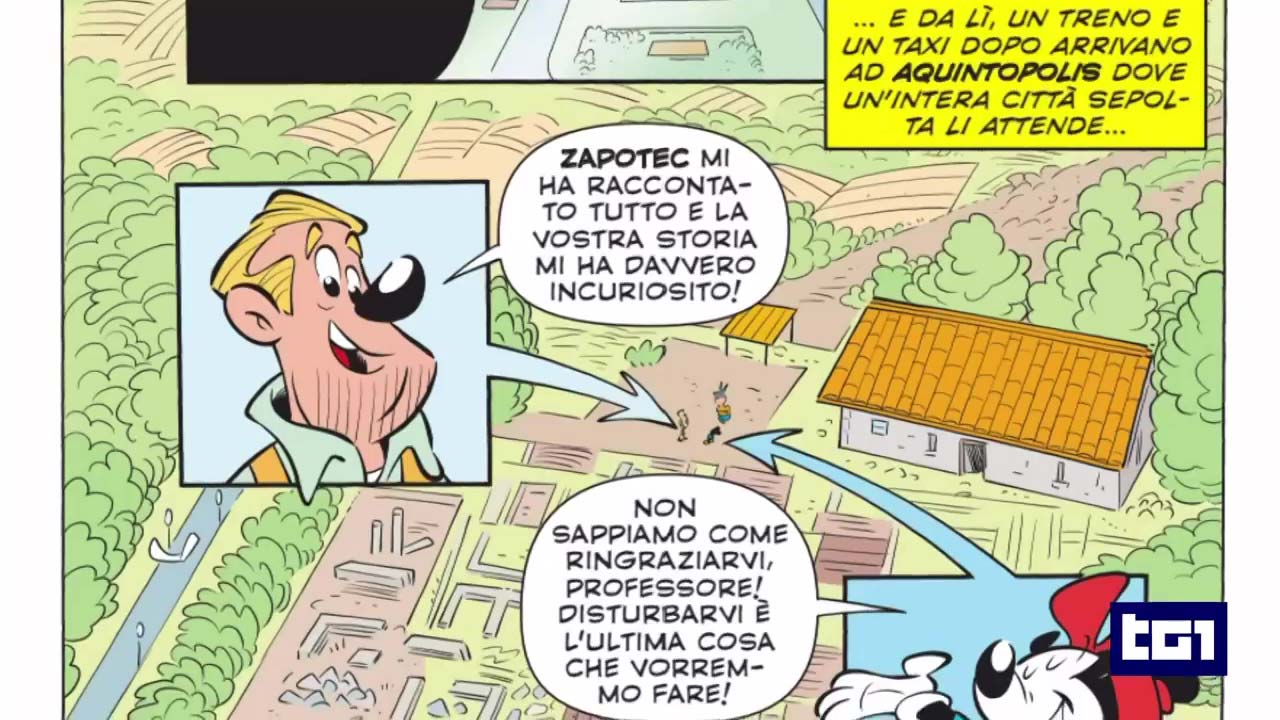 Gli scavi acheologici di Aquinum su Topolino