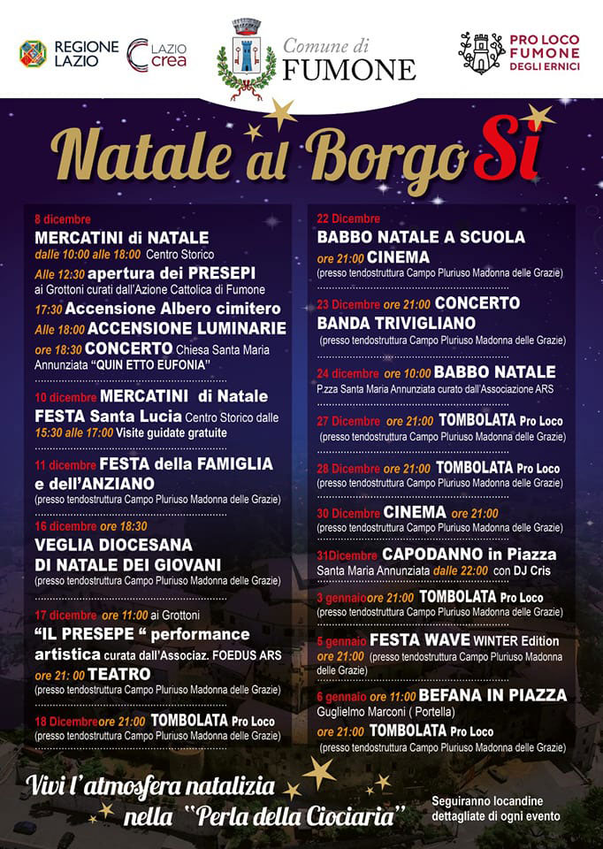 Natale al Borgo Sì Fumone 2022