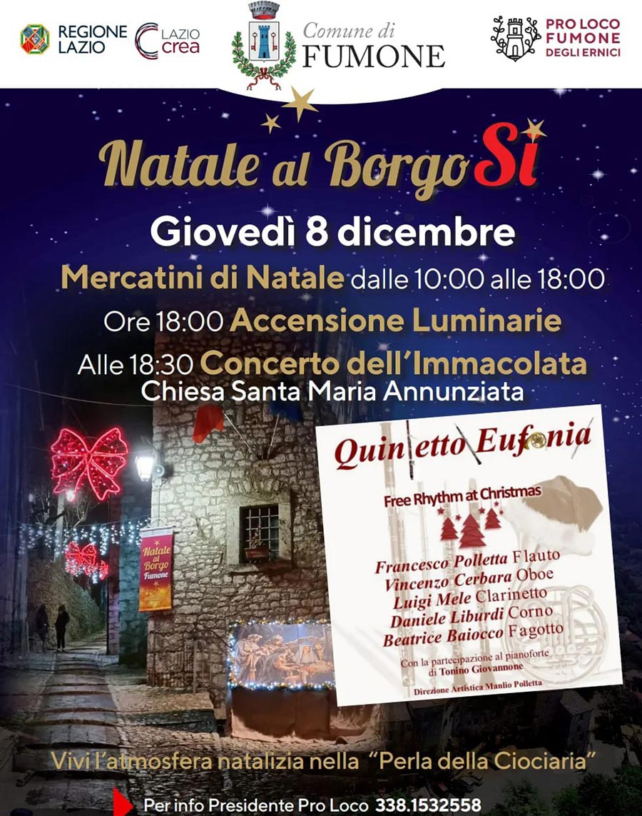 Natale al Borgo Sì Fumone 2022