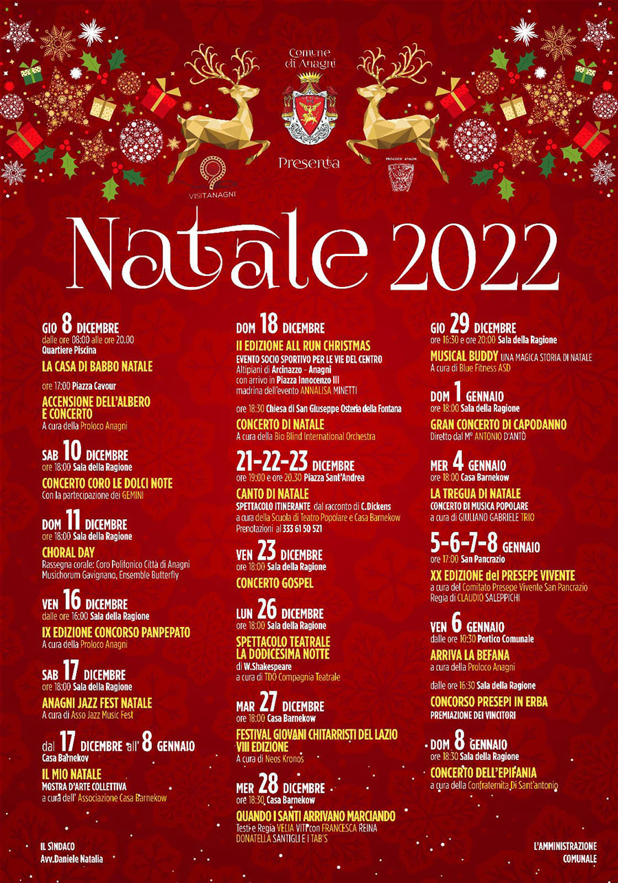 Natale 2022 ad Anagni