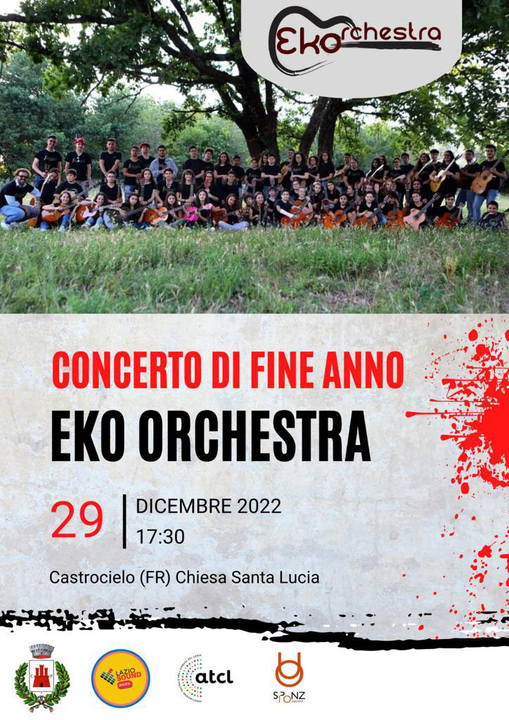 Concerto di fine anno della Eko Orchestra Castrocielo 2022