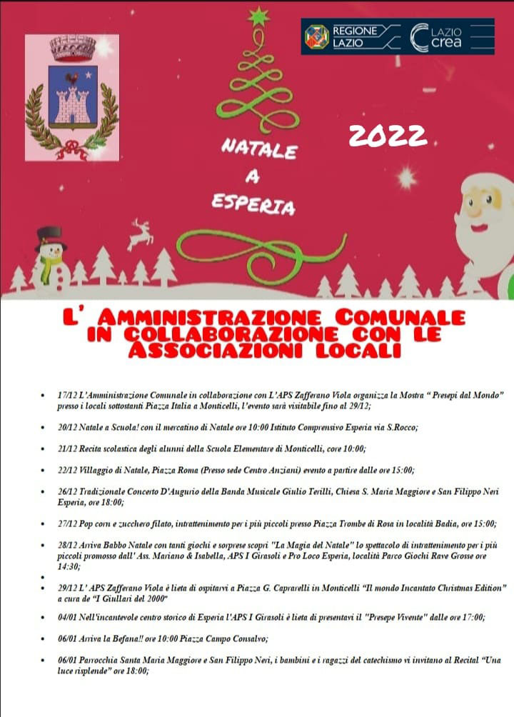 Natale ad Esperia 2022