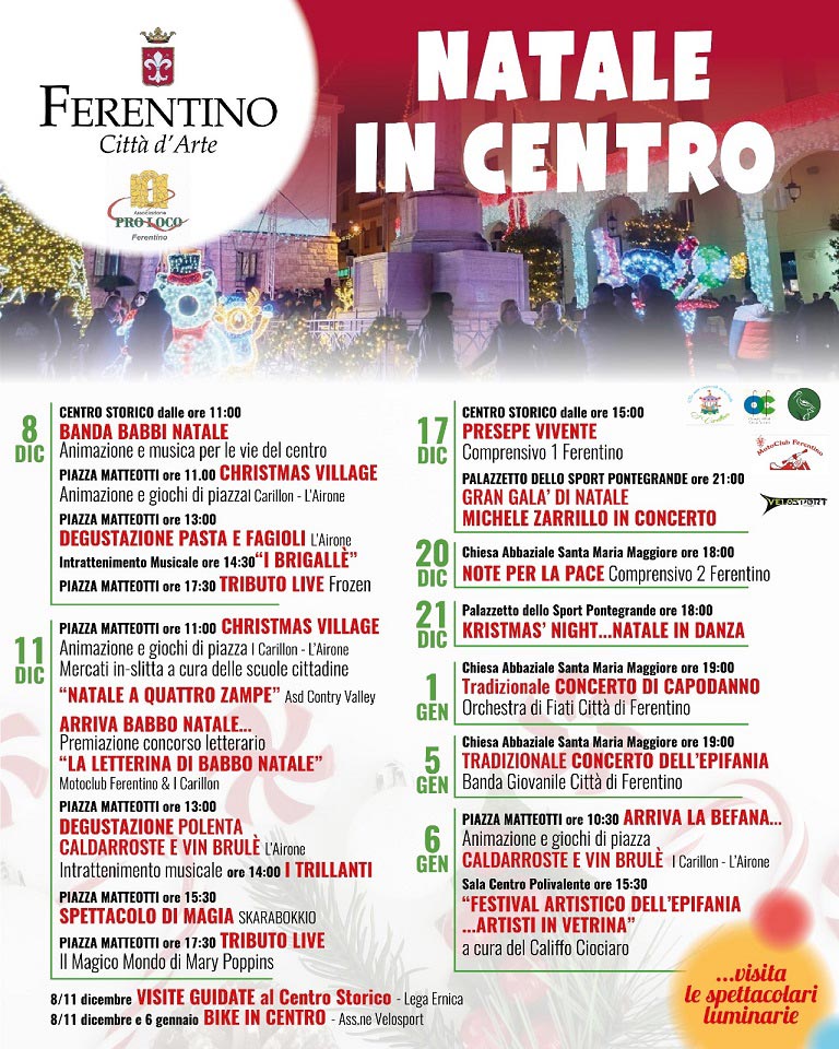 Natale in Centro Ferentino 2022