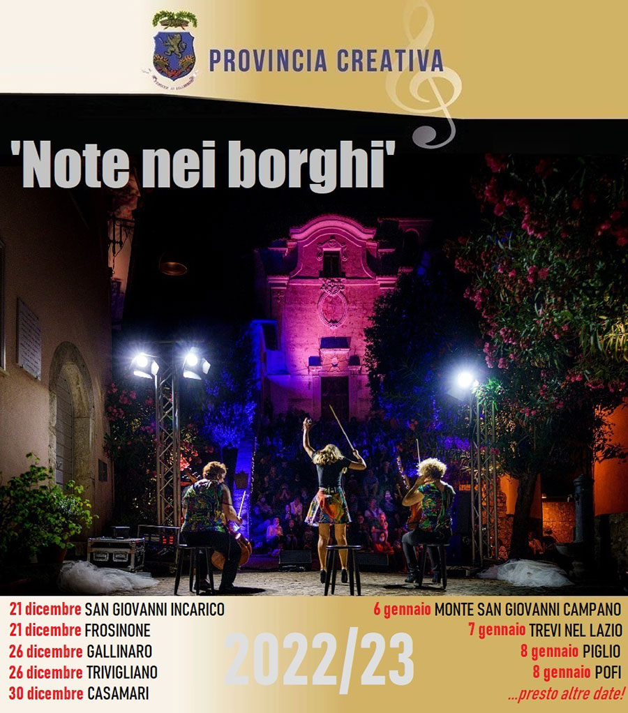 Note nei Borghi Provincia Creativa