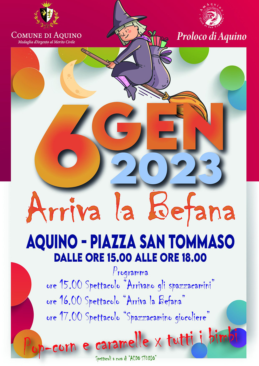 Arriva la Befana Aquino 2023