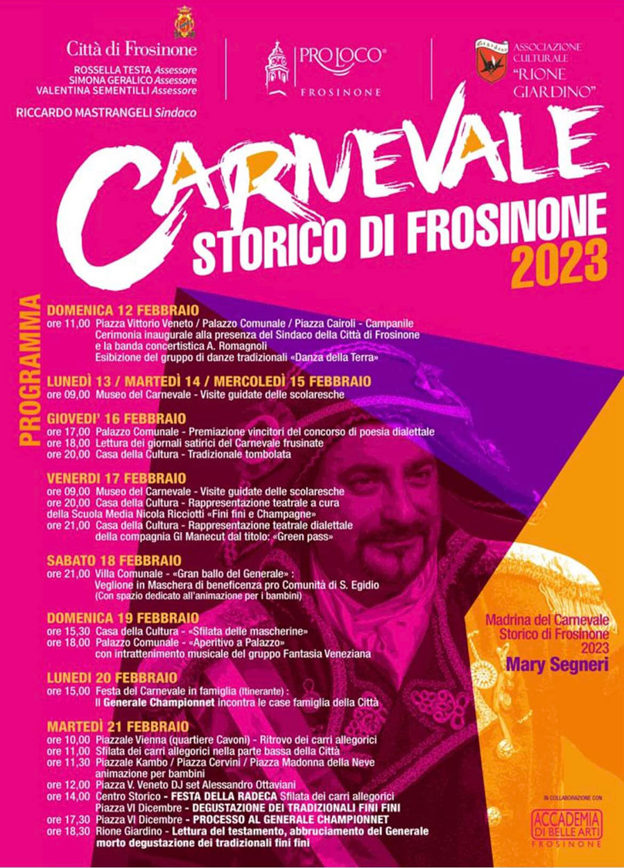 Festa della Radeca Carnevale Storico di Frosinone 2023