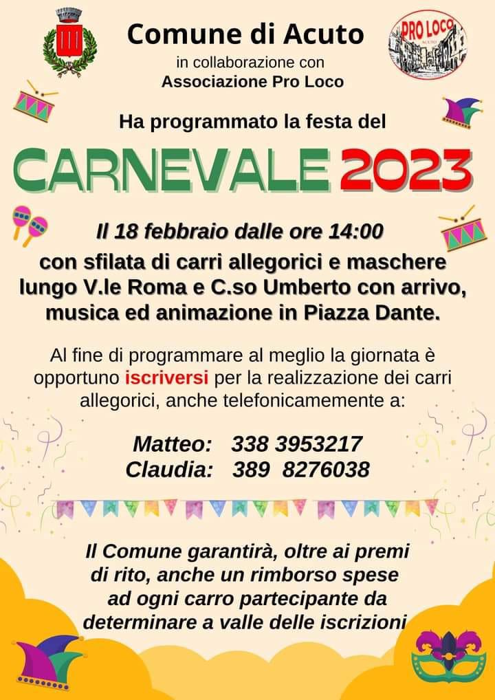 Carnevale 2023 Acuto