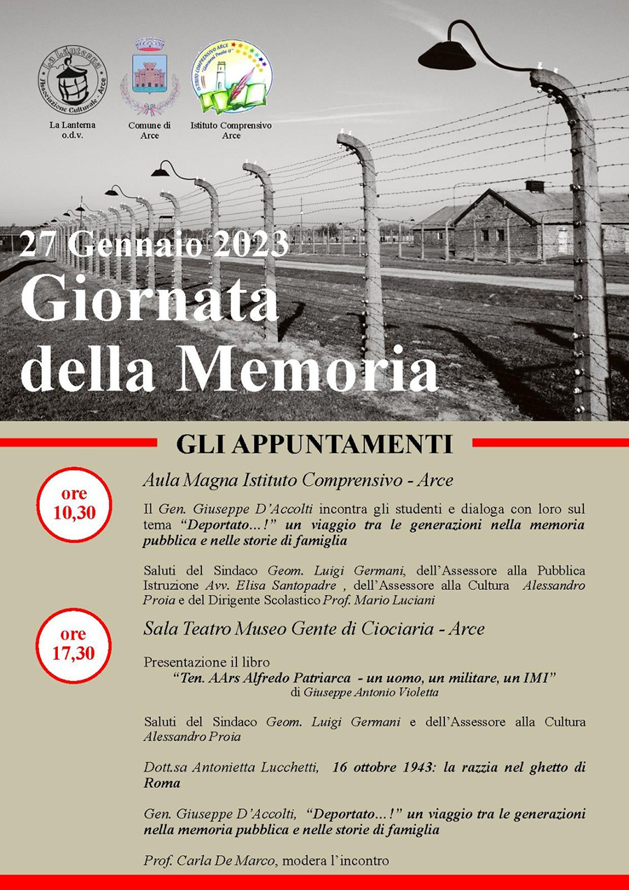 Giornata della Memoria Arce 2023