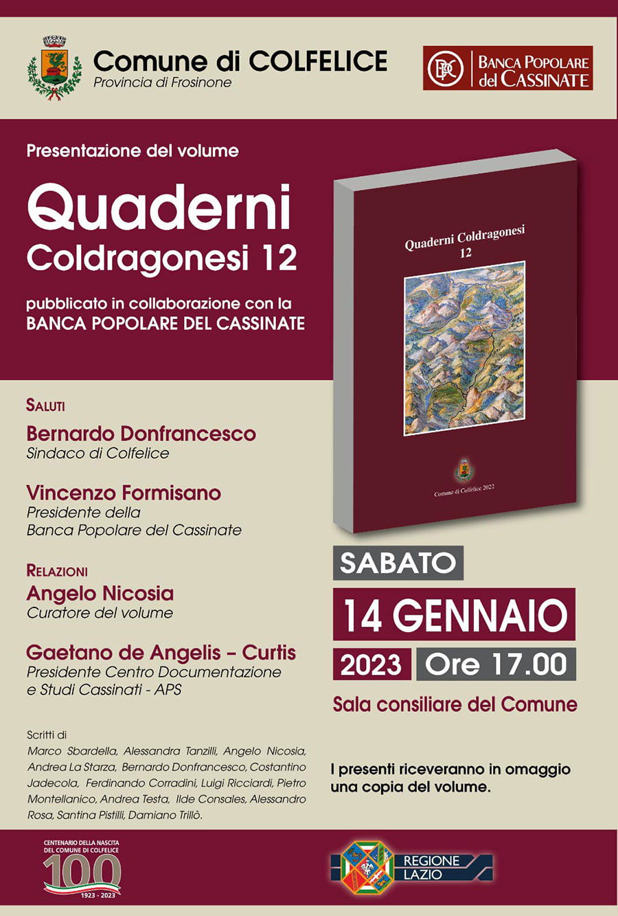 Quaderni Coldragonesi 12 Colfelice 2023