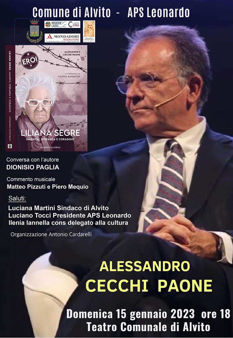 Presentazione Libro "Liliana Segre" Alvito 2023