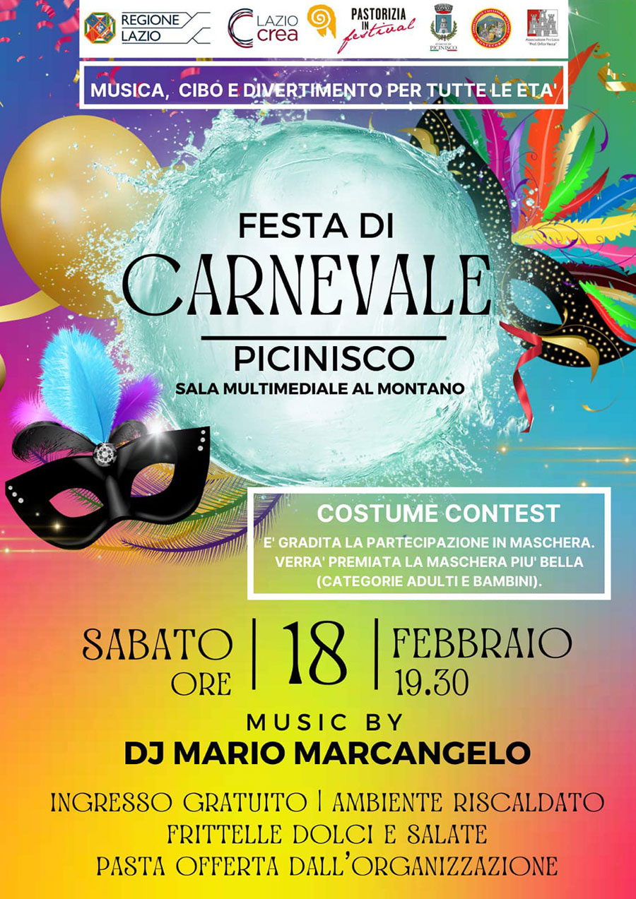 Festa di Carnevale - Benvenuti in Ciociaria in provincia di Frosinone
