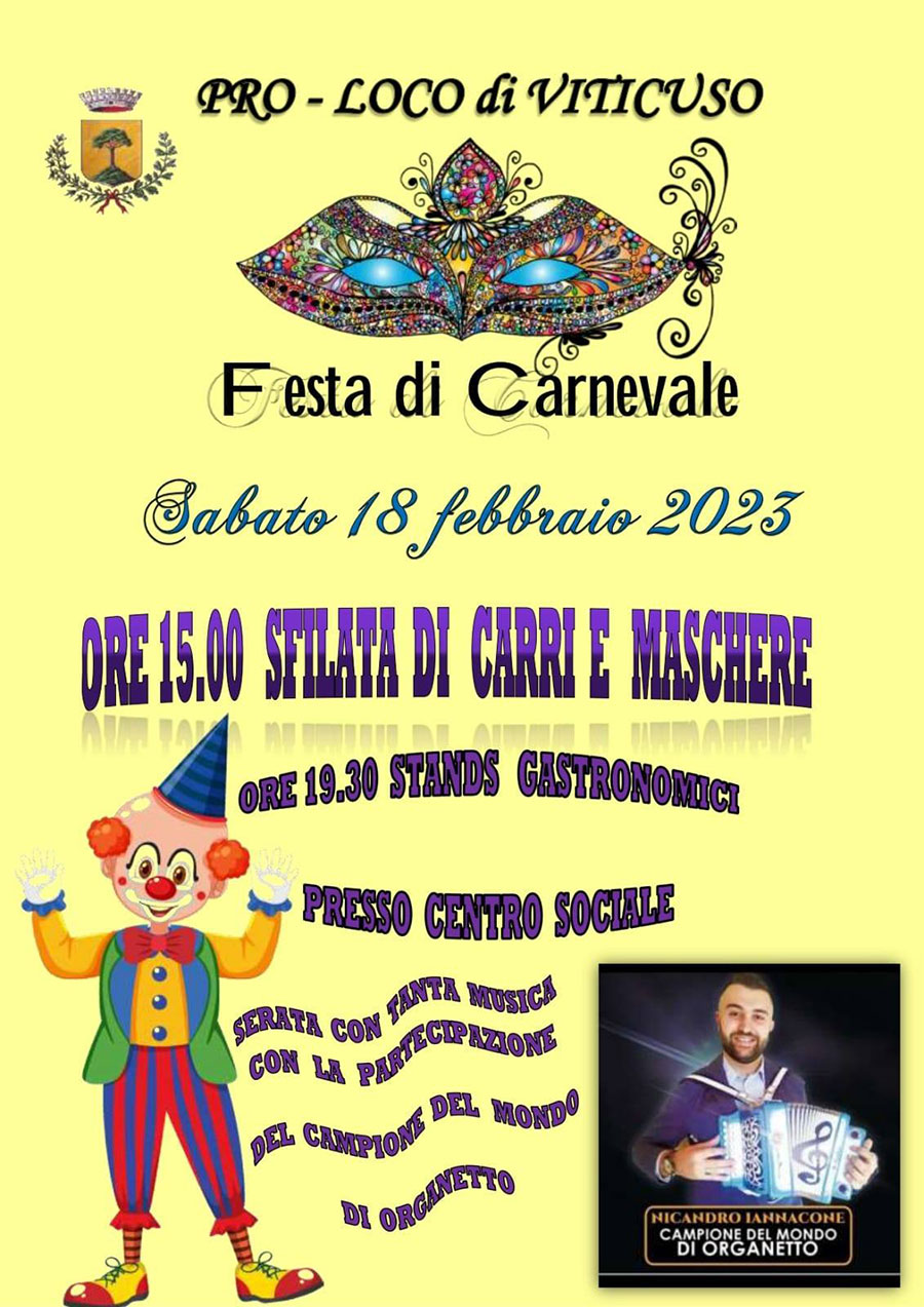 Festa di Carnevale Viticuso 2023