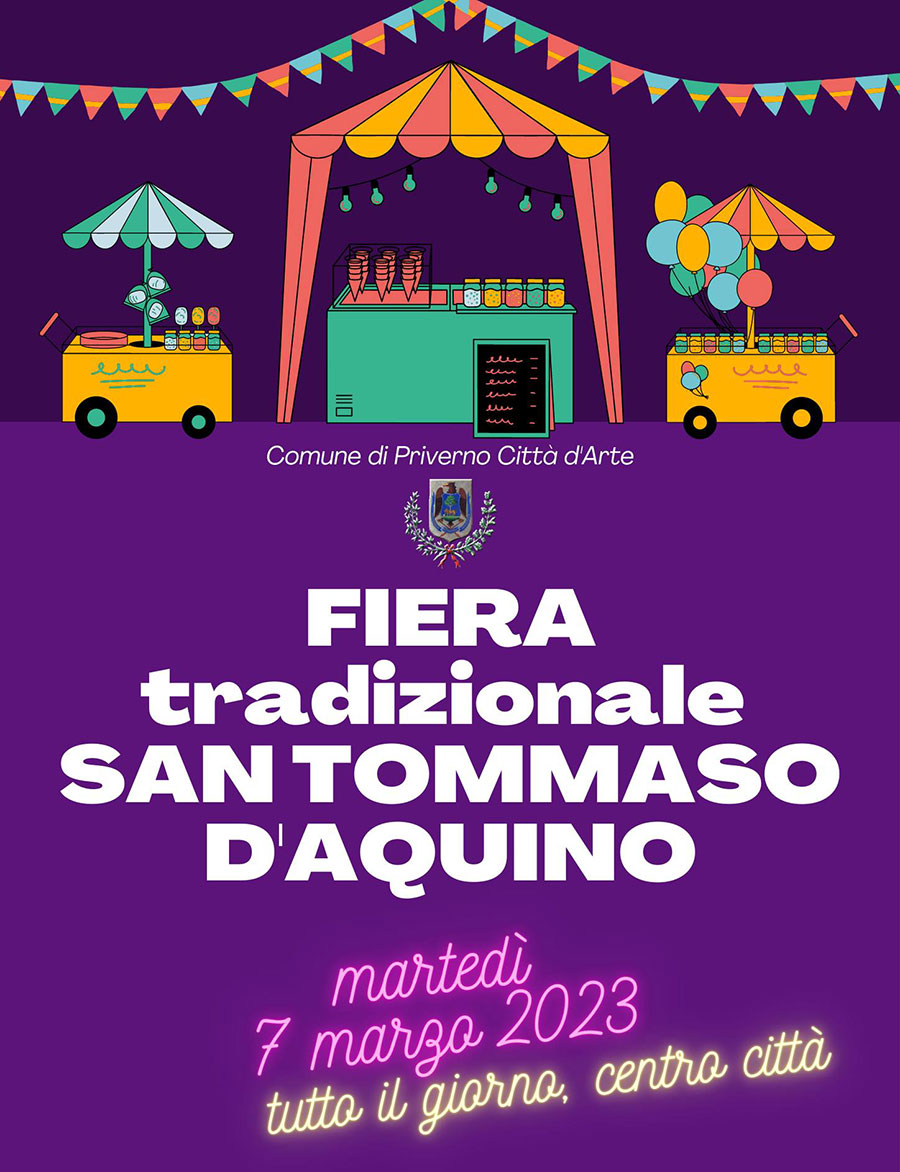 Fiera di San Tommaso d'Aquino Priverno 2023