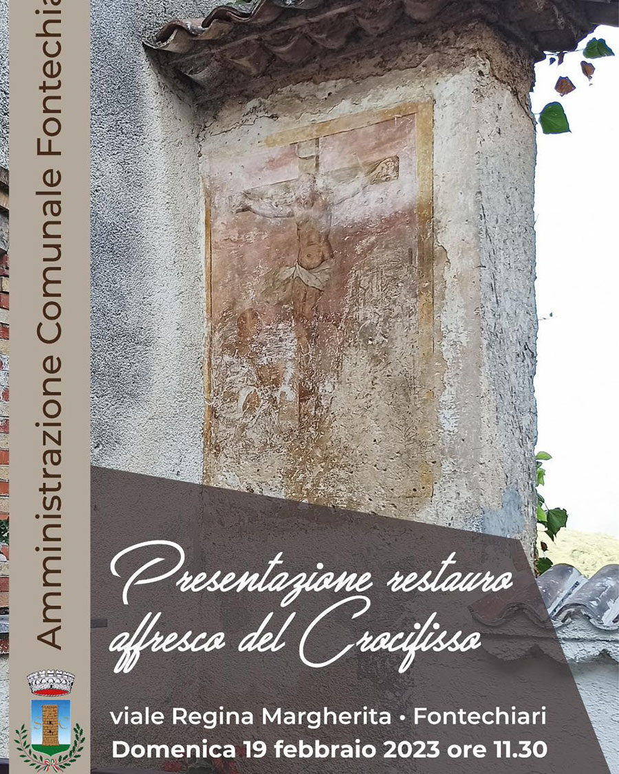 Presentazione restauro Affresco del Crocifisso Fontechiari 2023