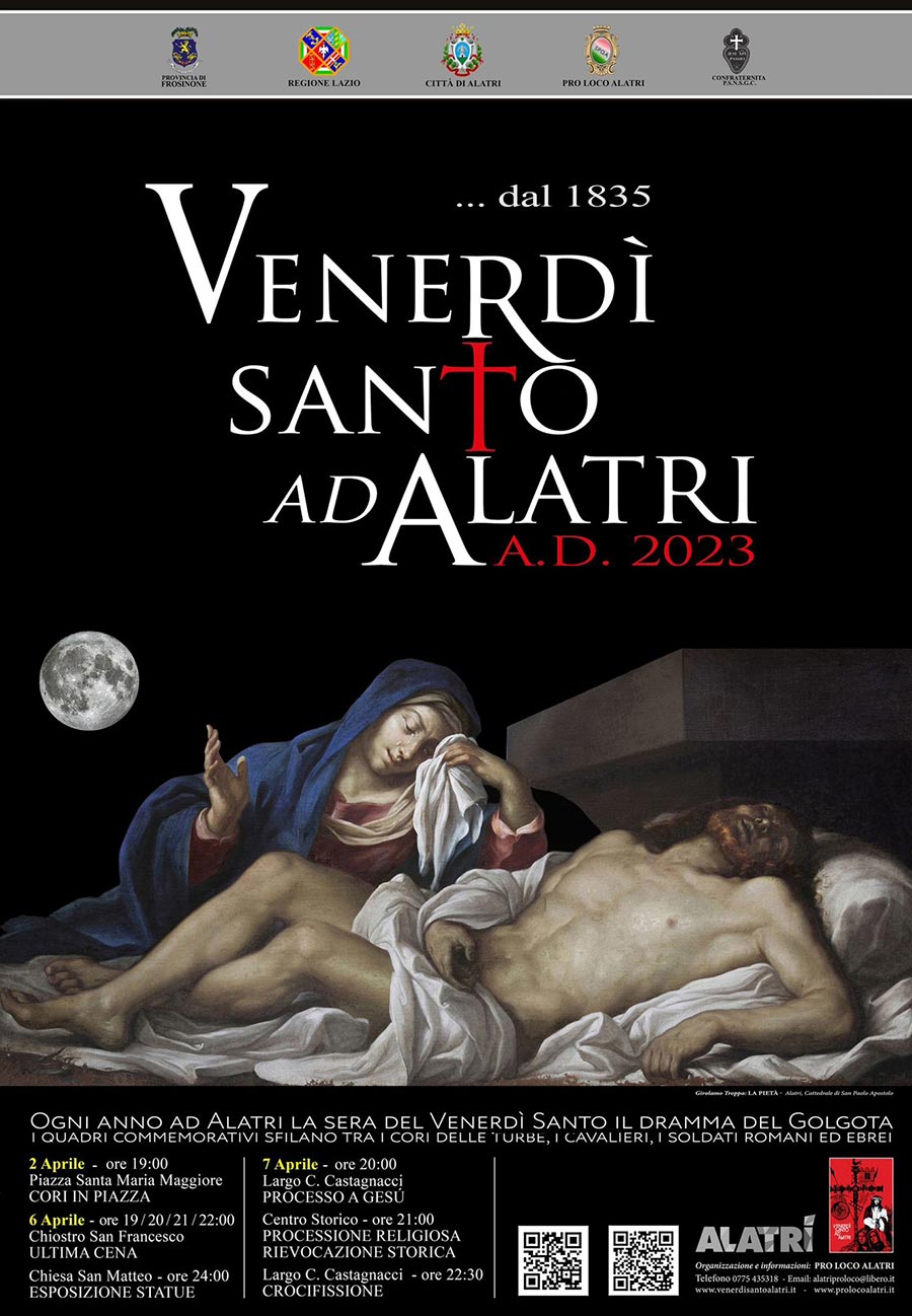 Venerdì Santo ad Alatri con la Passione di Cristo 2023