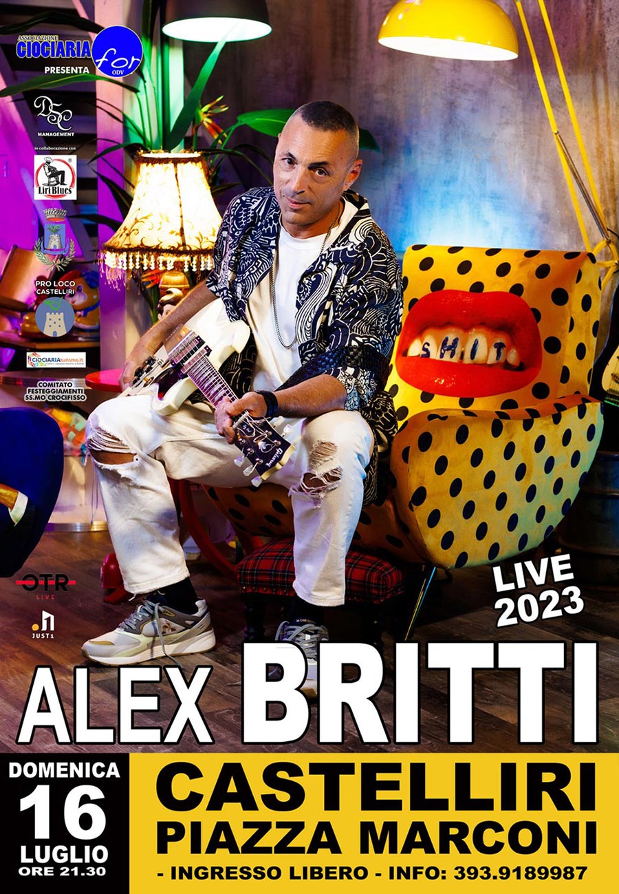 Alex Britti in Concerto Ciociaria For Castelliri 2023