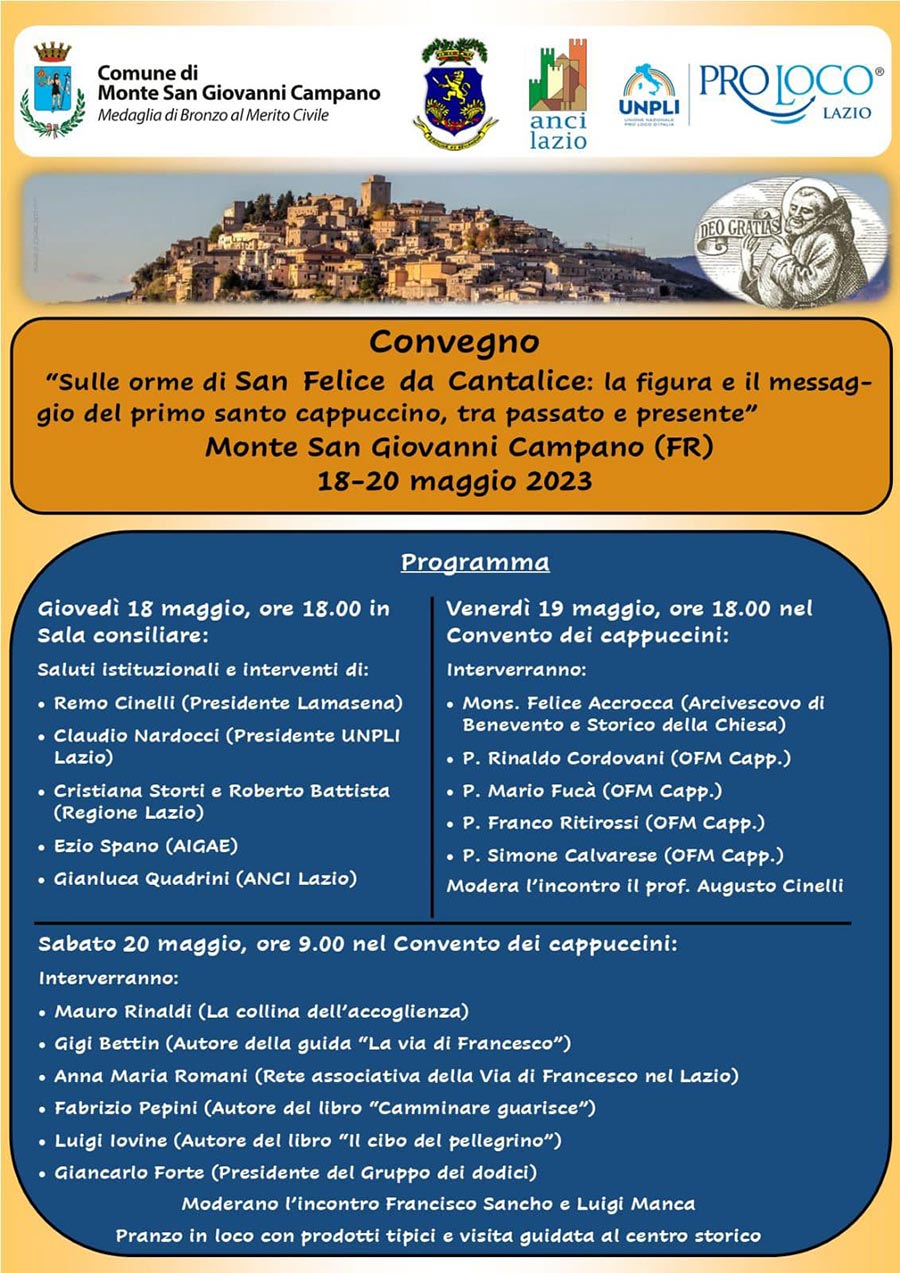 Convegno "Sulle orme di San Felice da Cantalice"