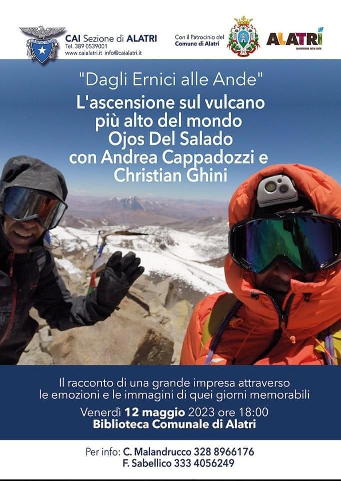 Presentazione libro ''Dagli Ernici alle Ande'' Alatri 2023