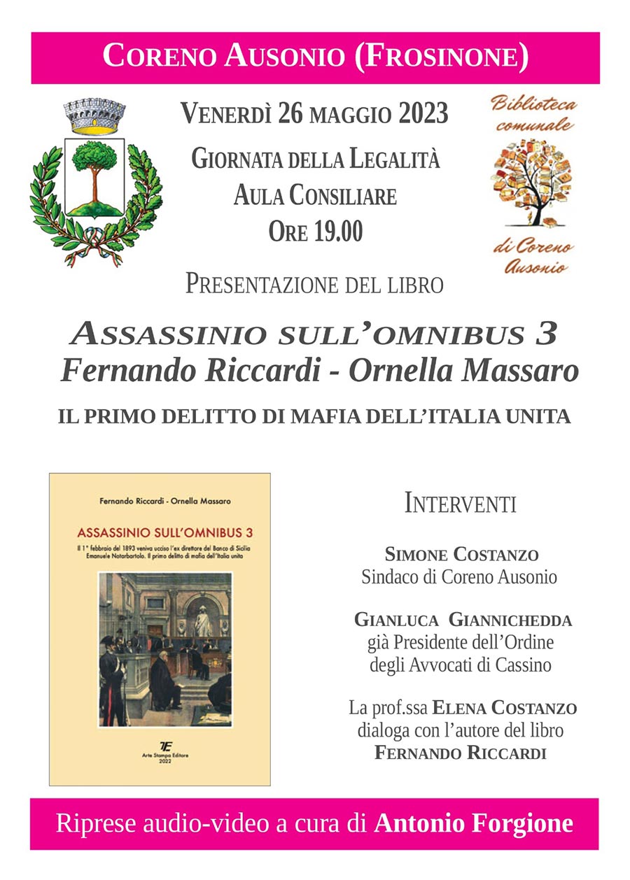 Giornata cittadina della Legalità Coreno Ausonio 2023