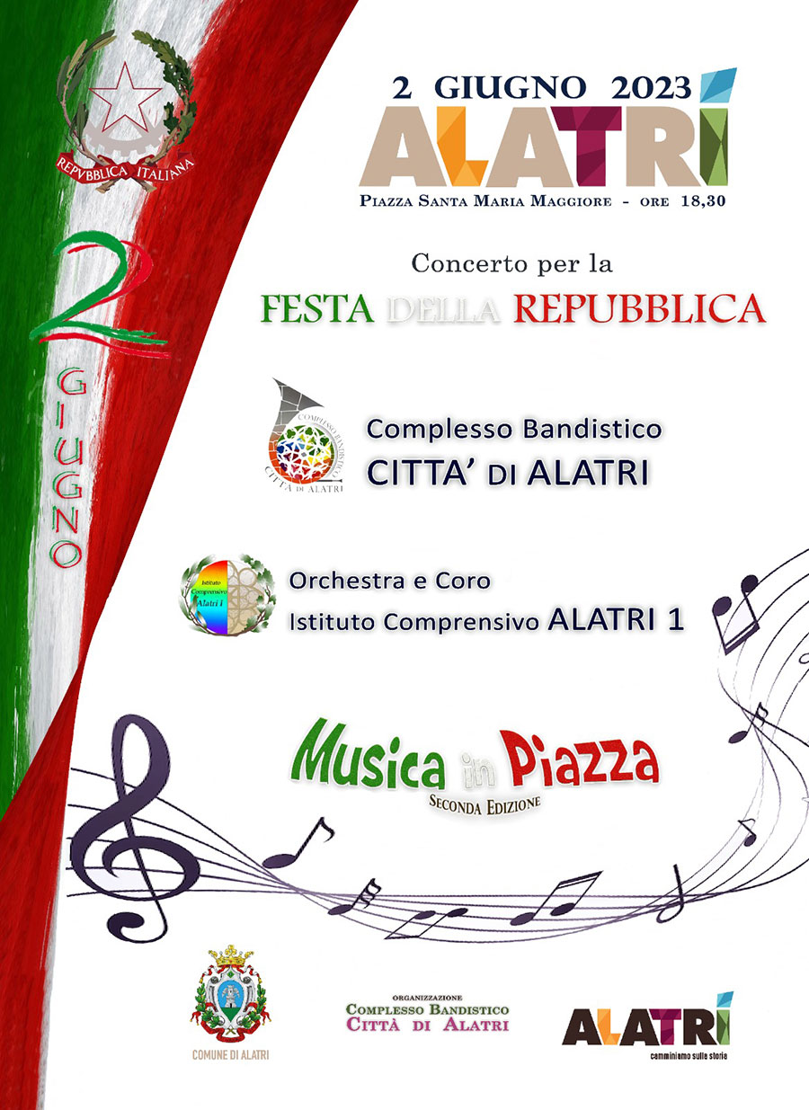 Concerto per la Festa della Repubblica Alatri 2023