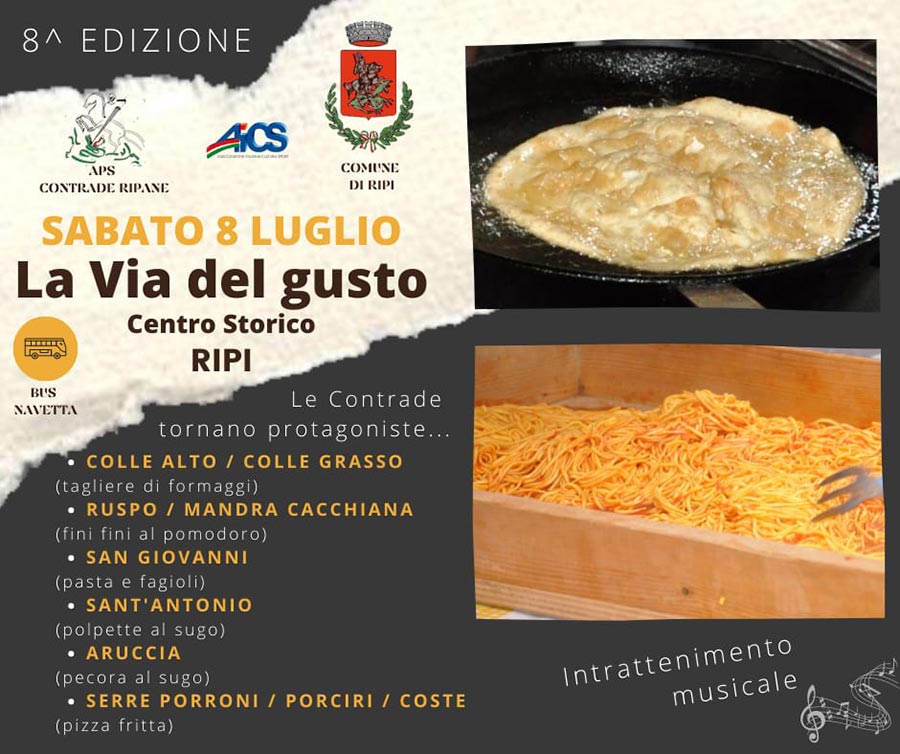 La Via Del Gusto Ripi 2023