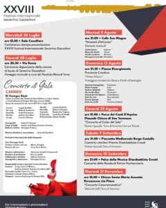 XXVIII Festival Internazionale Severino Gazzelloni