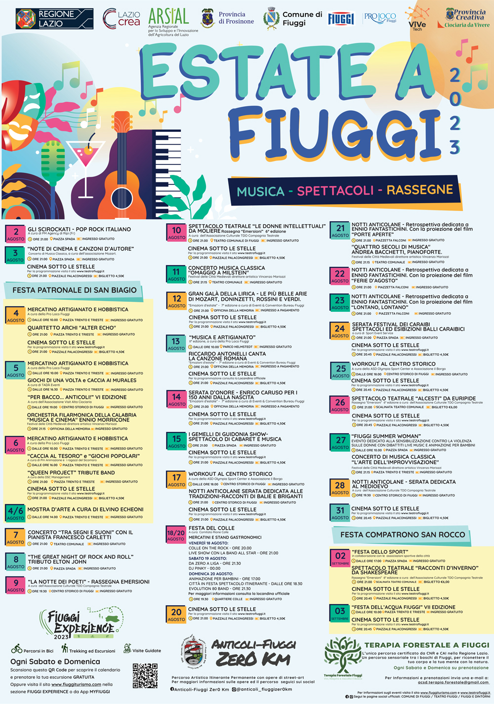 Fiuggi Estate 2023 Agosto
