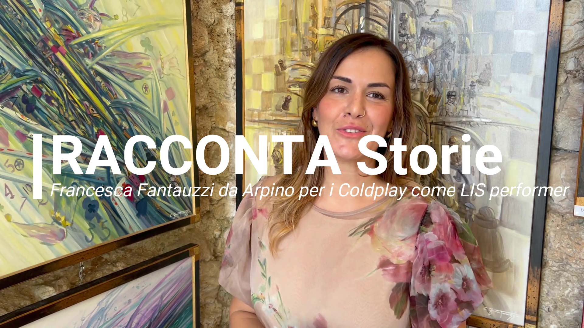 Francesca Fantauzzi da Arpino per i Coldplay come Lis performer